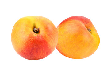 Nectarine fruit isolated on  transparene png
