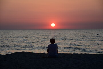 Blick in den Sonnenuntergang