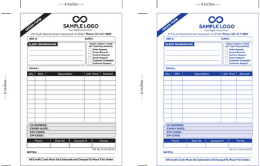 Order Form, Customer Order Form Template, Order forms, forms, vector