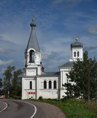 An old Russian church in the City of Volkhov.