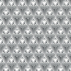 seamless cube texture - grey shades glowing effect