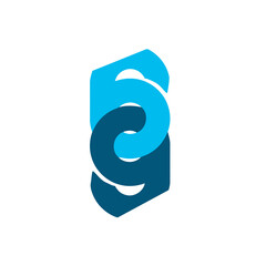 Numeric logo design initials 69.