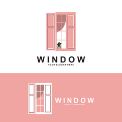 Home Window Logo, Home Interior icon design