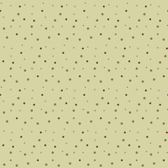 A pattern of colored delicate dots on a green background. A simple, minimalistic background for use in any field. Printing on paper, textiles. Gift wrapping, printing on textiles for bedding.