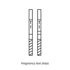 Strips for determining pregnancy icon line in vector, illustration in vector.