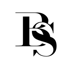 Monogram Logo vector Initial Letters BS