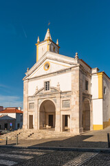 Fototapeta premium Church of Saint Mamede in Evora. Evora is a pleasant medium-sized city and has numerous monuments.