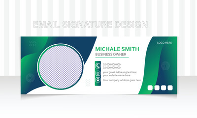  social media cover and email signature design templates 
