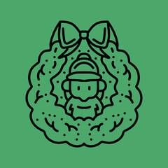 Santa Claus Design Vector illustration christmas symbol emblem