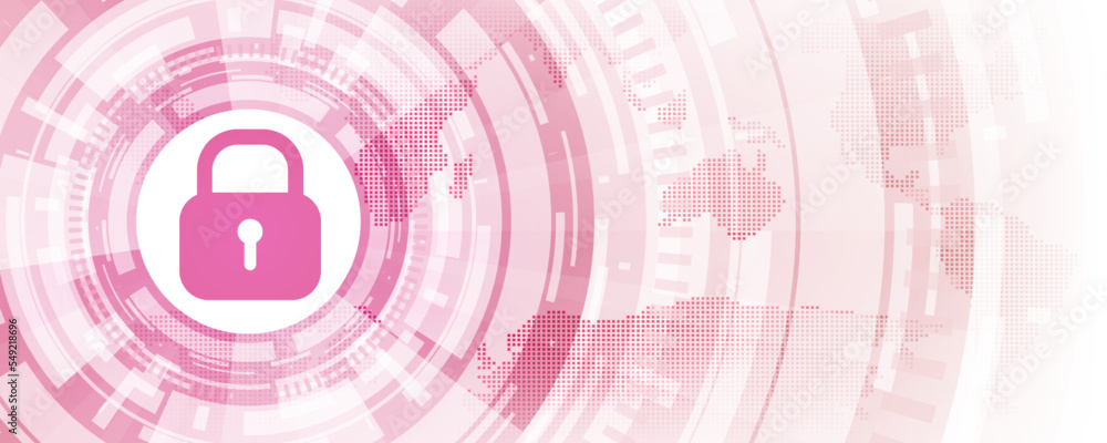 Poster communication network cyber security technology background image