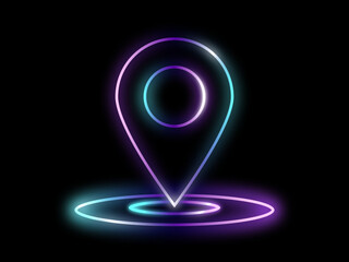 Geometric  shape neon frames luxury line vector illustration