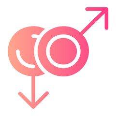 same sex gradient icon