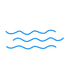 Obraz na płótnie Canvas Doodle wave line icon