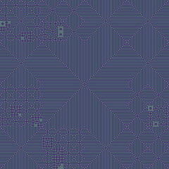 Obraz premium Abstract lines Maze generative art background art illustration
