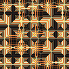 Abstract lines Maze generative art background art illustration