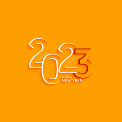 Fototapeta premium Happy New year 2023 elegant modern background design