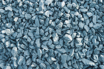 Gray angular gravel abstract background.