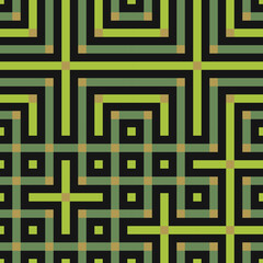 Abstract lines Maze generative art background art illustration