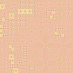 Abstract lines Maze generative art background art illustration