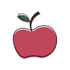 Fototapeta premium healthy hand drawn seasonal fresh fruit