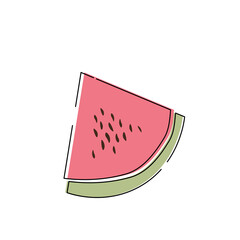 healthy hand drawn seasonal fresh fruit