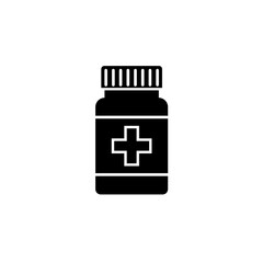 Obraz premium Medical bottle icon