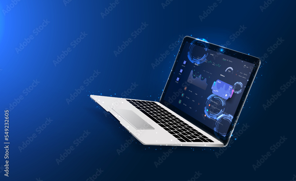 Aufkleber data analyst consolidating financial information and reports on computer. financial data management,