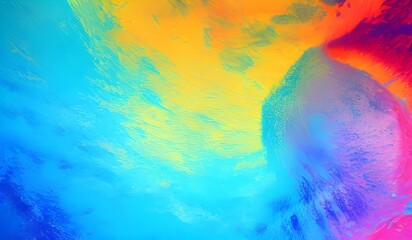 Fototapeta na wymiar abstract background of colorful liquid paint splashes of oil and colors