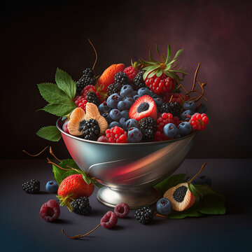 A Bowl Of Mixed Berries