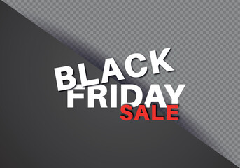 Black friday sale design template Text with decorative elements. Vector illustration