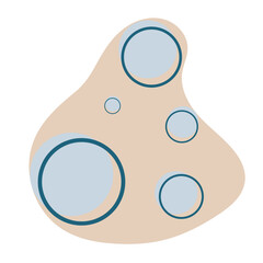 Abstract blob hand drawn vector element