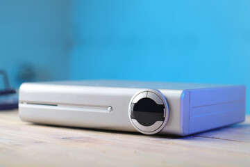 digital satellite tv tuner on table