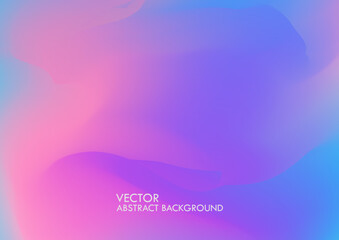 Abstract blurred gradient background in neon colors. Colorful smooth banner template.
