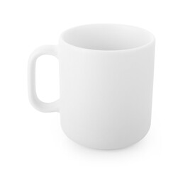 empty mug isolated on white background.