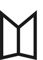 glass window logo and icon