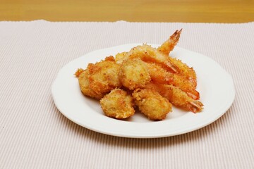 ミニホタテと小エビのフライ