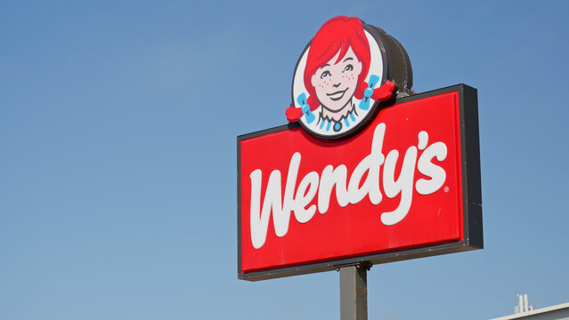 Wendys Fast Food Restaurant - GALVESTON, TEXAS - NOVEMBER 03, 2022