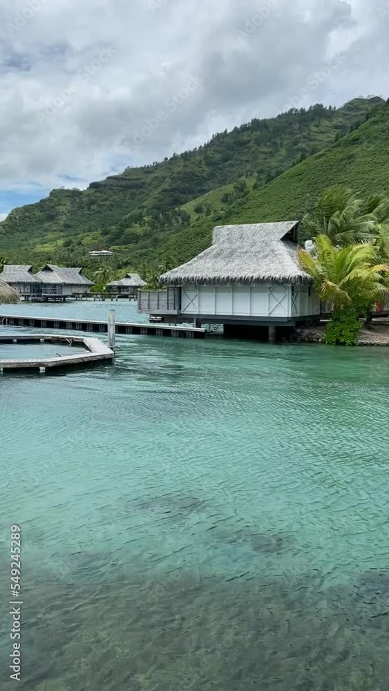 Sticker Hôtel à Moorea, Polynésie française