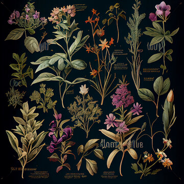 Vintage herbarium
