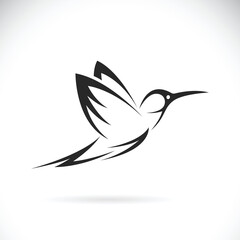 Vector of hummingbirds design on white background. Wild Animals. Birds. Easy editable layered vector illustration.