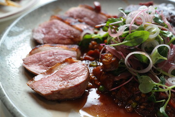 Duck Breast Steak and Oven Braised Duck Leg