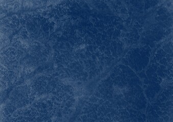 Blue shabby plaster with cracks and paint drips Background with copy space