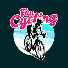 Fototapeta na wymiar bicycle artwork for t shirt design