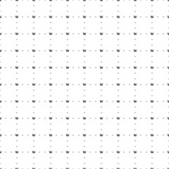 Square seamless background pattern from geometric shapes are different sizes and opacity. The pattern is evenly filled with small black Korean won signs. Vector illustration on white background