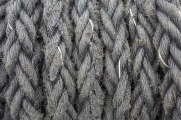 ship ropes sack as background