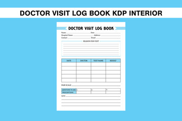 Doctor visit log book kdp interior