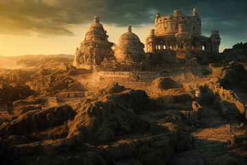 Obraz premium Ancient Fort to Protec the City from War