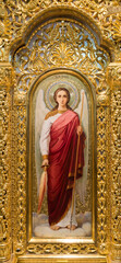Painted icon of the Archangel Michael for the iconostasis of the Orthodox Church