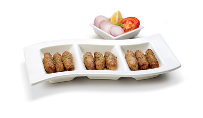 Gola Kebab with traditional spices.