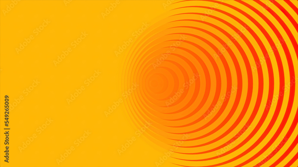 Poster abstract spreading signal rings creating tunnel effect. motion. concept of a signal transmission.